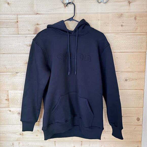 Nvidia Gear Store Embossed Oversized Pullover Hoodie in Black NWOT - Picture 5 of 7